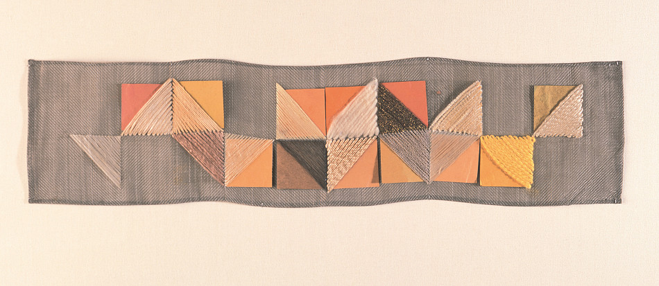 Otti Berger, tactile panel, 1928, Bauhaus-Archiv Berlin, photo: Atelier Schneider (detail)